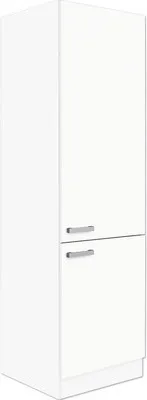 Produktbild von Optifit Vorratsschrank Salo214 BxTxH 60 x 57,1 x 206,8 cm weiß matt zerlegt Anschlag reversibel HWSA HISK606-7+