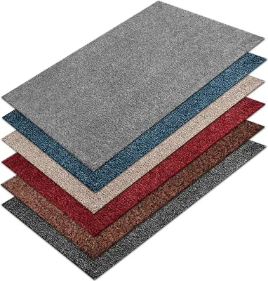 Immagine prodotto di Tappetino antisporco Karat in cotone, su misura, grigio, 100x200 cm