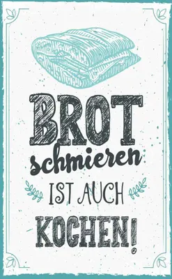 Produktbild von vianmo Holzschild 30x20 cm Brot schmieren ist auch kochen!
