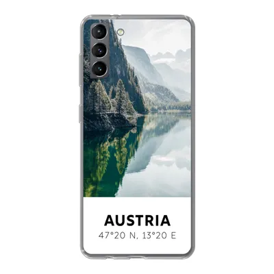 Produktbild von MuchoWow® Handyhülle Schutzhülle Hülle für Samsung Galaxy S21 Plus Österreich - Wasser - Grün - Alpen Silikon Softcase Handy Hülle - Handy-Tasche