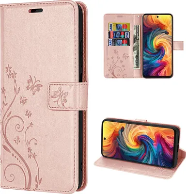 Produktbild von Hülle für ZTE Blade V70 Handy Tasche Handyhülle Hülle Schutzhülle Klapphülle in Rosegold