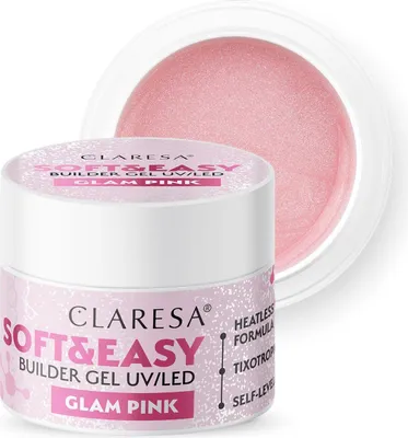 Immagine prodotto di CLARESA Gel Costruttore per Unghie Soft&Easy - Rosa Glam 90g