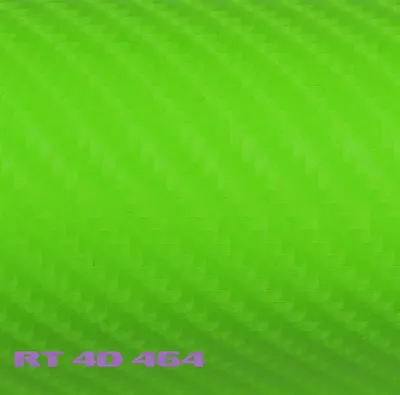 Produktbild von (6,57€/m²) Rapid Teck® 4D Carbon Folie Glanz Grün Autofolie 152 cm Breite Laufmeterware selbstklebende Folie mit Luftkanälen Auto Folie Carbonfolie Hologramm