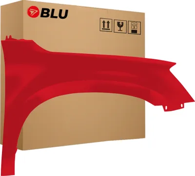 Image de BLU Aile Compatible avec Skoda Yeti 5L LF3K Droite Rot CorridaRot | 2009-2013 | Avant | Peint| Prêt à Monter | Acier