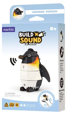 Productafbeelding van Mieredu 3D Puzzel Keizerpinguïn, educatief speelgoed met geluidseffect