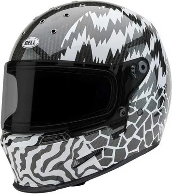 Produktbild von Bell Moto Eliminator Carbon Deathspray Integralhelm Schwarz M Schwarz M