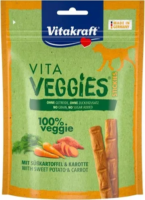 Obrázok produktu pre Vitakraft 58731, Snack, Pes, Univerzálne, Mrkva, Sladký zemiak, 80 g, Bez cukru