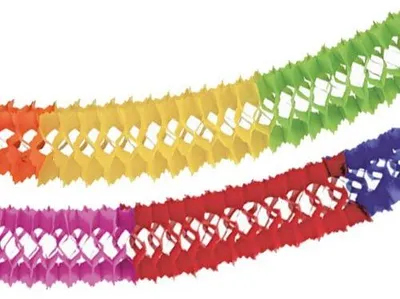 Produktbild von 960x PAPSTAR Girlande, Papier Ø 16 cm · 4 m "Intensive" schwer entflammbar | Beutel (1 Stück)