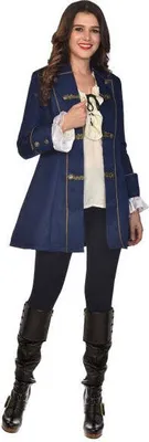 Produktbild von Deluxe Piratenmantel für Damen