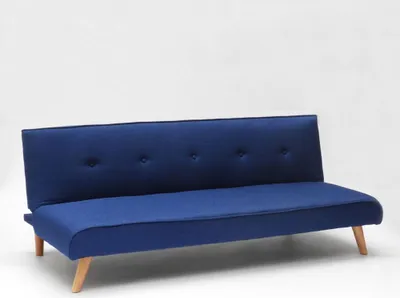 Immagine prodotto di Divano letto a 2 posti in tessuto per il soggiorno Design Larimar - Blu