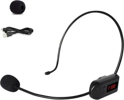 Obrázek produktu pro Bezdrátová náhlavní souprava s mikrofonem – handsfree reproduktor pro školy a schůzky – verze FM