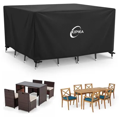 Productafbeelding van Beschermhoes voor tuinmeubels, rechthoekig, waterdicht, 420D Oxford, 165x107x71 cm