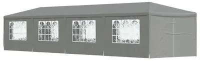 Produktbild von vidaXL Party-Zelt 1200 x 300 x 255 cm Hellgrau PE und Stahl
