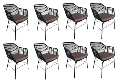 Produktbild von HOME DELUXE Gartenstuhl inkl. Sitzkissen TARA - 63 x 60 x 82 cm wetterfest | Gartensessel, Terrassenstühle, Gartenstühle, Gartenmöbel