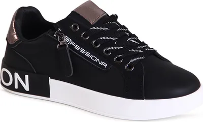 Produktbild von topschuhe24 3140 Damen Plateau Sneaker Skater Turnschuhe , Farbe:Schwarz, Größe:41 EU