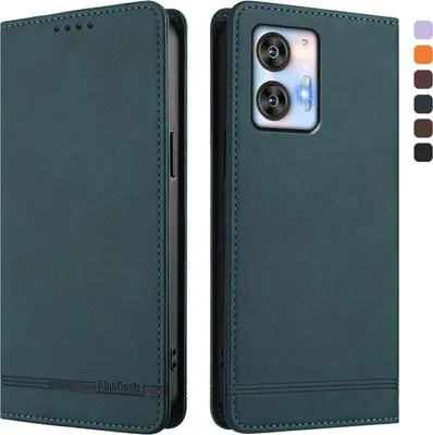 Obrázek produktu pro Pouzdro pro Oukitel C35, retroPolyuretankožené flip pouzdro s stojánkem a přihrádkami na karty Zelený