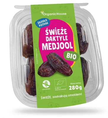 DAKTYLE MEDJOOL ŚWIEŻE BEZGLUTENOWE BIO 280 g - ORGANICHOUSE