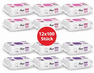 Obrázek produktu pro Čisticí ubrousky Sleepy Easy Clean – 6x100 Orchidej + 6x100 Lilium | Obytné vozy a karavany