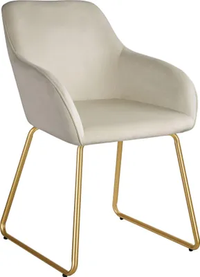 Produktbild von tectake® Esszimmerstuhl Jeane gepolstert, in Samtoptik 57 x 61 x 85,5 cm, Belastbarkeit 120 kg