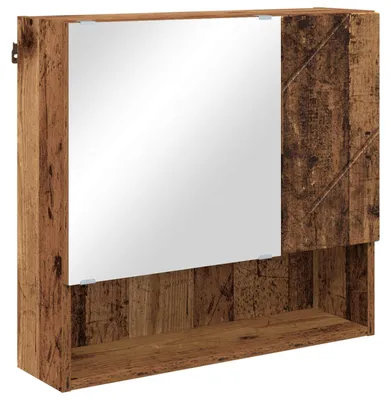 Produktbild von vidaXL Spiegelschrank Altholz 59 x 17 x 55 cm Holzwerkstoff