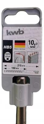 Obrázek produktu pro KWB příklepová vrtačka do betonu, SDS plus, 10x215 mm (pracovní délka 150 mm)