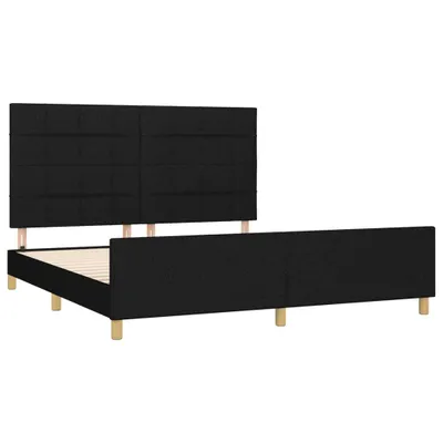 Productafbeelding van vidaXL Bedframe zonder matras, zwart, 180x200 cm, stof