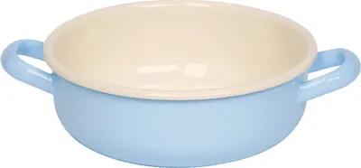 Produktbild von Riess Bauernschüssel mit zwei Griffen Ø18cm Emaille Classic Pastell Blau