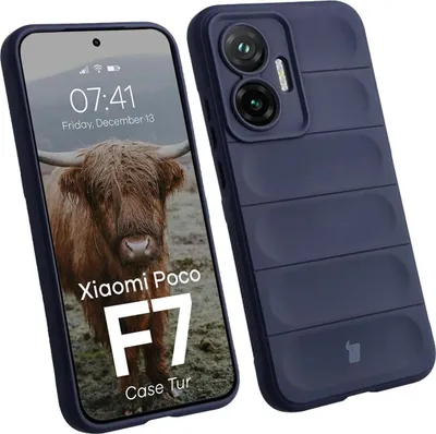 Produktbild von Robuste Handyhülle für Xiaomi POCO F7, Bizon Case Tur, Dunkelblau