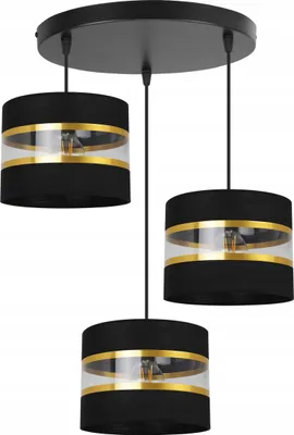 Produktbild von Pendelleuchte Kronleuchter mit Lampenschirm modern – Hängelampe Deckenlampe für Wohnzimmer, Esszimmer und Schlafzimmer