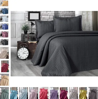 Produktbild von Bettüberwurf Steppdecke Tagesdecke Patchwork Kariert Bettdecke Decke Doppelbett, Größe:180 cm x 250 cm, Farbe:Hellrot