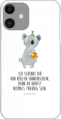 Produktbild von Mr. & Mrs. Panda Iphone 11 Handyhülle Koala Geschenk - Weiß - Party, Hülle, Cover, Handy Schutzhülle, Koalabär, Geburtstag, Case
