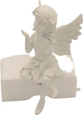 Image de Ange de la tranchée assis Ange gardien Figure d'ange déco Figure de jardin
