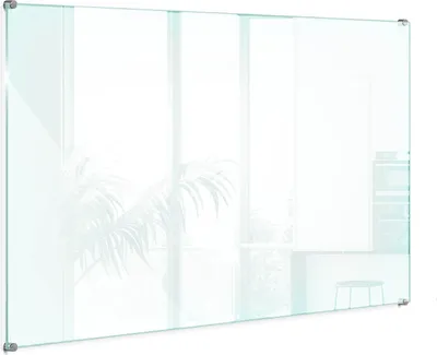 Produktbild von Transparente Glasplatte Küche – Klarglas – Dekorative – 6mm ESG Sicherheitsglas – Glas Spritzschutz – 100x70 cm