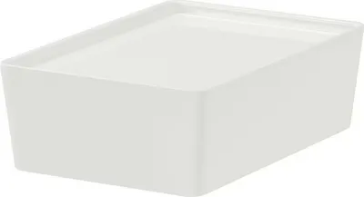 Produktbild von KUGGIS Ikea Box mit Deckel, weiß, 18x26x8