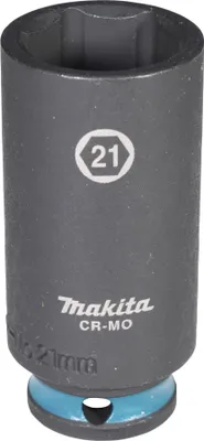 Produktbild von Makita E-16380 Steckschlüssel 3/8" SW21 Impact Black lang