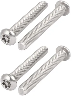 Productafbeelding van Beveiligingsschroeven met Verzonken Kop M8x60mm Roestvrij Staal Torx aandrijving 4 Stuks