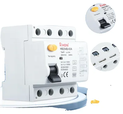 Obrázek produktu pro Jistič, 63 A, 30 mA, 4-pinový, DC 6 mA, typ B