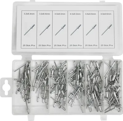 Produktbild von Normex 14-215 Blindnieten Poppnieten Sortiment Alu 150 tlg.