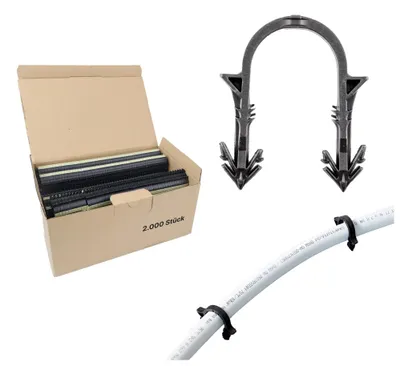 Produktbild von Tackernadeln, Heizrohrhalter für Fußbodenheizung, Anzahl 2.000 Stück (Pack à 2.000 Stück)
