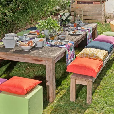 Produktbild von H.O.C.K. Caribe Outdoor Cube/ Sitzwürfel 45x45x45cm anthrazit  01