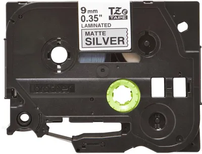 Produktbild von Brother TZE-M921 Etiketten erstellendes Band Schwarz auf Metallic