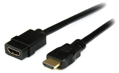 Produktbild von StarTech.com HDMI-Verlängerungskabel 2m 4K Ultra HD, Stecker/Buchse, Schwarz
