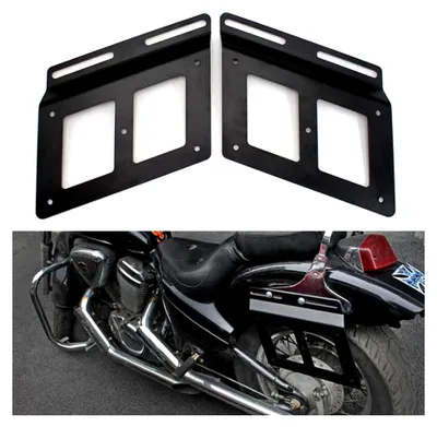 Produktbild von 1 Paar Halterungen für Motorradsatteltaschen (Schwarz)