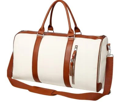 Zdjęcie produktu dla Torba podróżna 2w1 business – elegancka torba z ekoskóry, przegroda na garnitur i buty