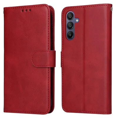Produktbild von Mobigear Geldbörsen-Handyhülle für Samsung Galaxy A16, Klapphülle, Rot