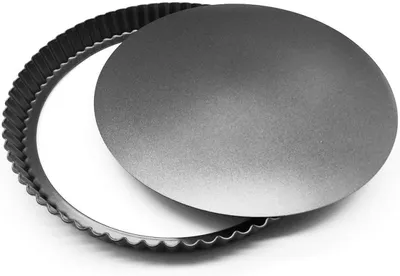 Tarteform 28 cm, antihaftbeschichtet, herausnehmbarer Boden, Karbonstahl