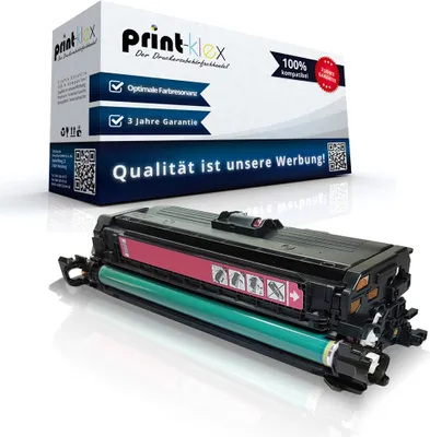 Produktbild von Kompatible Tonerkartusche für HP Color LaserJet CP 3520 Series Color LaserJet CP 3525 Color LaserJet CP 3525 DN Color LaserJet CP 3525 N CE253A Magenta Rot - Office Pro Serie
