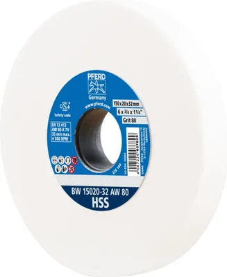 Obrázek produktu pro PFERD 39009699, Brusný kotouč, Rychlořezná ocel (HSS), 4500 ot/min, Bílá, Kulatý, 3,2 cm
