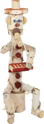 Produktbild von Birkenholzfigur, 55 Cm, Sänger, Gartendekoration