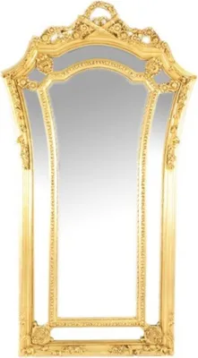 Produktbild von Riesiger Casa Padrino Luxus Barock Wandspiegel Venice Gold 210 x 115 cm - Massiv und Schwer - Goldener Spiegel